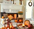 Decorating Ideas for Living Room with Fireplace Unique Rust Colored Fall Fireplace Decor Idea 14 Cozy Fall