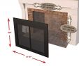 Decorative Fireplace Screens Beautiful Pleasant Hearth at 1000 ascot Fireplace Glass Door Black Small