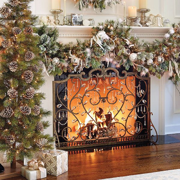 Decorative Fireplace Screens Unique Louviere Fireplace Screen Xmas Mantles