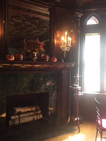 dining room fireplace