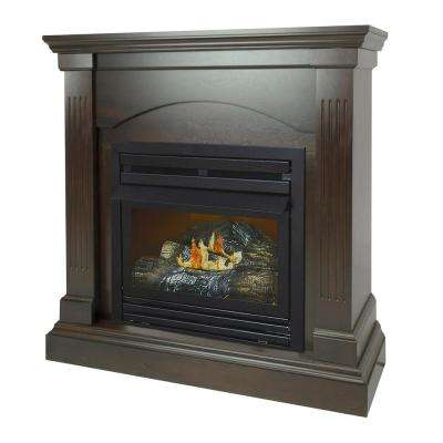 tobacco pleasant hearth ventless gas fireplaces vff ph20ng 2t1 64 400 pressed