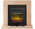 Discount Electric Fireplace New Adam Malmo Fireplace Suite In Oak with Blenheim Electric Fire In Black 39 Inch
