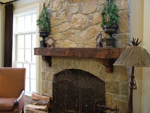 Distressed Fireplace Mantel New More sophisticated Rustic Mantle Simple Uncluttered