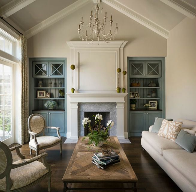 Blue living room built ins W Design Interiors 5876d22d5f9b584db