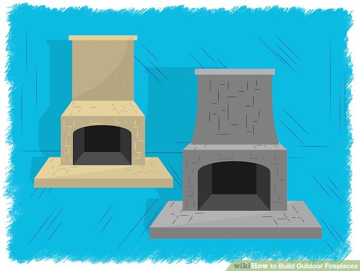 Diy Outdoor Fireplace Kit Beautiful How to Build Outdoor Fireplaces with Wikihow