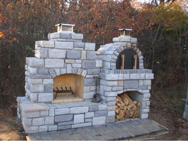 Diy Outdoor Fireplace Kit Lovely Wood Fired Outdoor Brick Pizza Oven and Outdoor Fireplace by