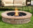 Diy Outdoor Stone Fireplace Fresh Random Stone Concrete Wood Burning Fire Pit