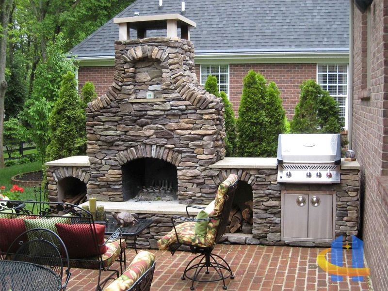 Diy Outdoor Stone Fireplace Unique Cultured Stone Outdoor Fireplace