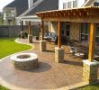 Diy Patio Fireplace Elegant Patio Cover and Cedar Pergola with Stamped Concrete and Fire