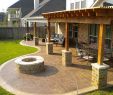 Diy Patio Fireplace Elegant Patio Cover and Cedar Pergola with Stamped Concrete and Fire