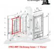 Door for Fireplace Fresh 1982 005 Dichtung 6mm 1 Meter