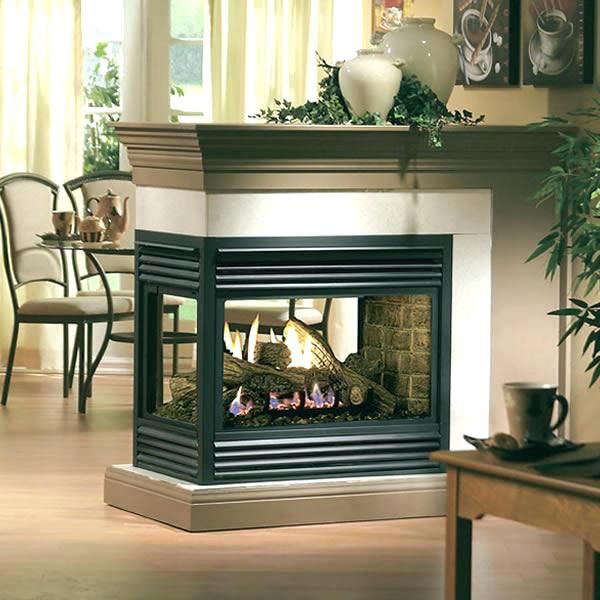 Double Fireplace Unique Sided Electric Fireplace Multi Sided Fireplace Multi Sided