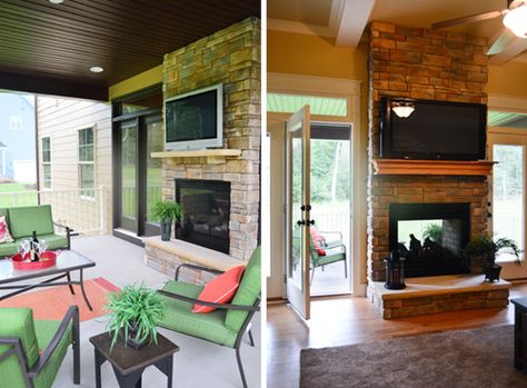 Double Sided Fireplace Indoor Outdoor Luxury House Crashing Four A Good Cause Rooms I Love