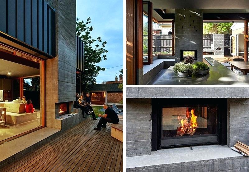 Double Sided Outdoor Fireplace Unique Inside Outside Fireplace – topcat