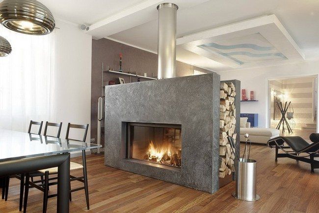 Dual Fireplace Elegant Transform Your Spacious Space with A Double Sided Fireplace