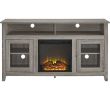 Electric Fireplace and Tv Stand New Walker Edison Freestanding Fireplace Cabinet Tv Stand for Most Flat Panel Tvs Up to 65" Driftwood