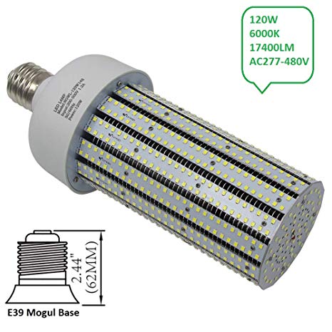 Electric Fireplace Bulb Replacement Best Of 347v Led Corn Cob Bulb 120w 6000k E39 Mogul Base Corn Led Bulbs 480v Replace 400w Metal Halide Shoebox Parking Lot Retrofit Ac200 500v Input