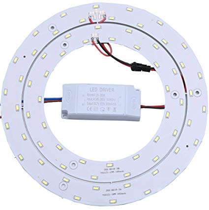 Ledy 33w 9 84 Inch 3630lm 5730 SMD Led Ceiling Light Fixtures Replacement Panel Retrofit Board Light Bulb Replace Incandescent Fluorescent Bulb Round 61kAifSIO6L SX425