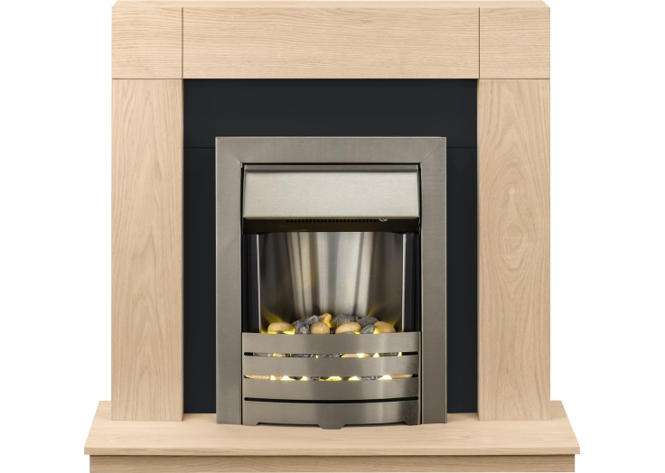 Electric Fireplace Cabinets New Adam Malmo Fireplace Suite In Oak with Helios Electric Fire