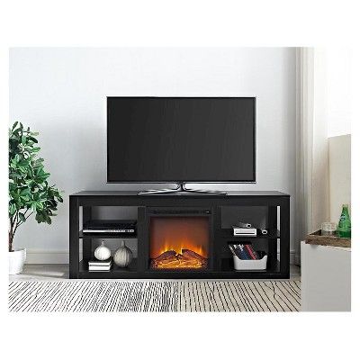 George Fireplace TV Console Black Room & Joy 0d5607cf2fd20a2c10e4e2239c