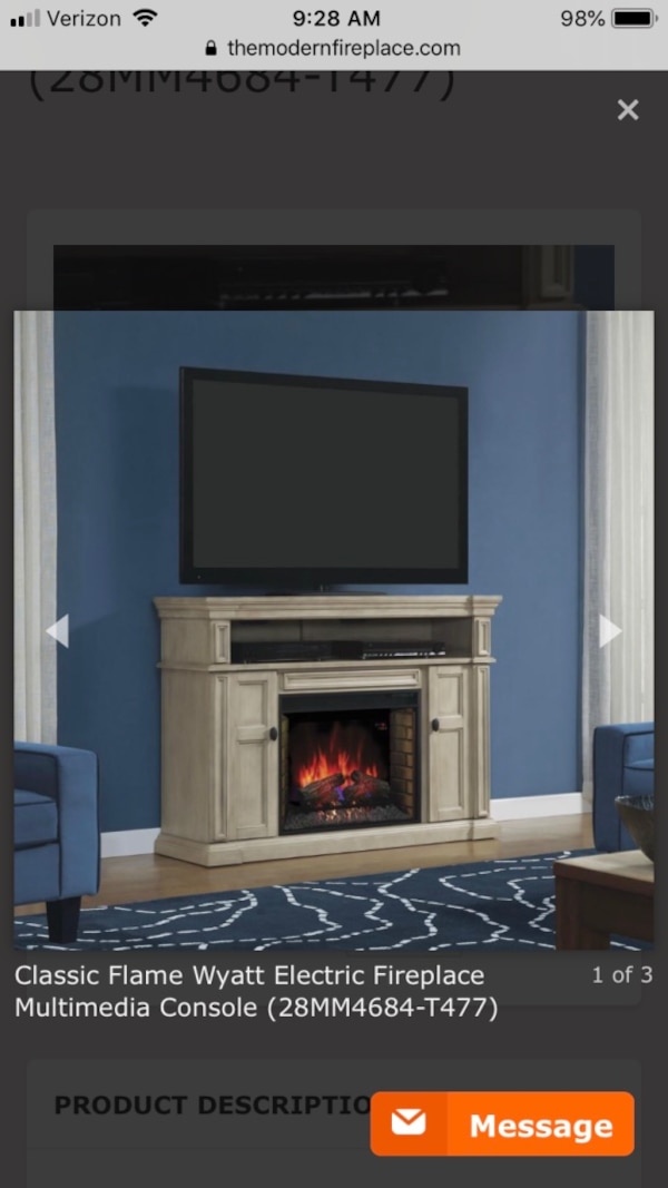 Electric Fireplace Console Luxury Classic Flame Wyatt Electric Fireplace Multimedia Console