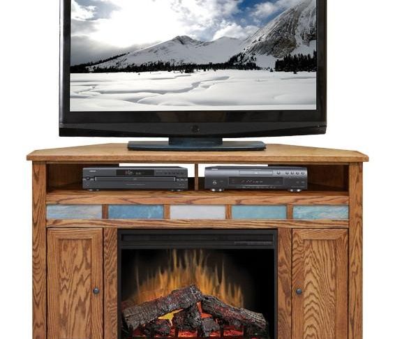 Electric Fireplace Corner Tv Stands Beautiful Lg Oc5102 Oak Creek 56&quot; Fireplace Corner Tv Stand