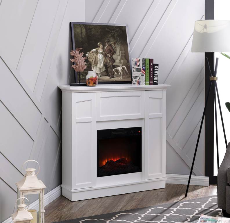 bold flame corner electric fireplace tv stand