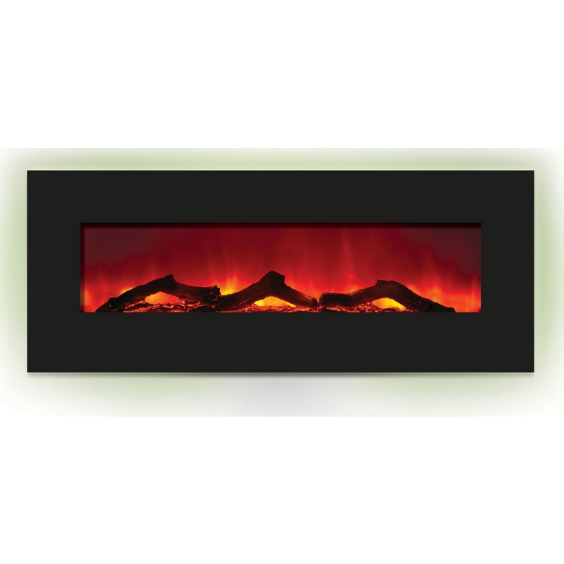 Electric Fireplace Corner Units Awesome Wall Mount or Built In Led Fire Effect Electric Fireplace W 58" Black Glass Frame & Ambient Light