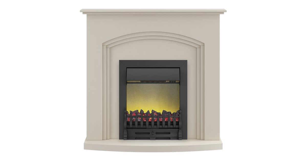 Electric Fireplace Freestanding Fresh Adam Truro Fireplace Suite In Cream with Blenheim Electric Fire In Black 41 Inch