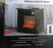 Electric Fireplace Heater Beautiful Black Mainstays Electric Fireplace with 4 Element Quartz Heater Box