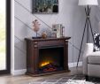 Electric Fireplace Heater with Mantle Beautiful Bold Flame 33 46 Inch Electric Fireplace In Chestnut