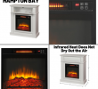 Electric Fireplace Heater with Mantle Best Of White Infrared Electric Fireplace Heater Mantel Tv Stand Media Cent Led Flame