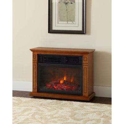 Electric Fireplace Heater with Mantle Elegant Cedarstone 29 In 3 Element Mantel Infrared Electric Fireplace In Oak