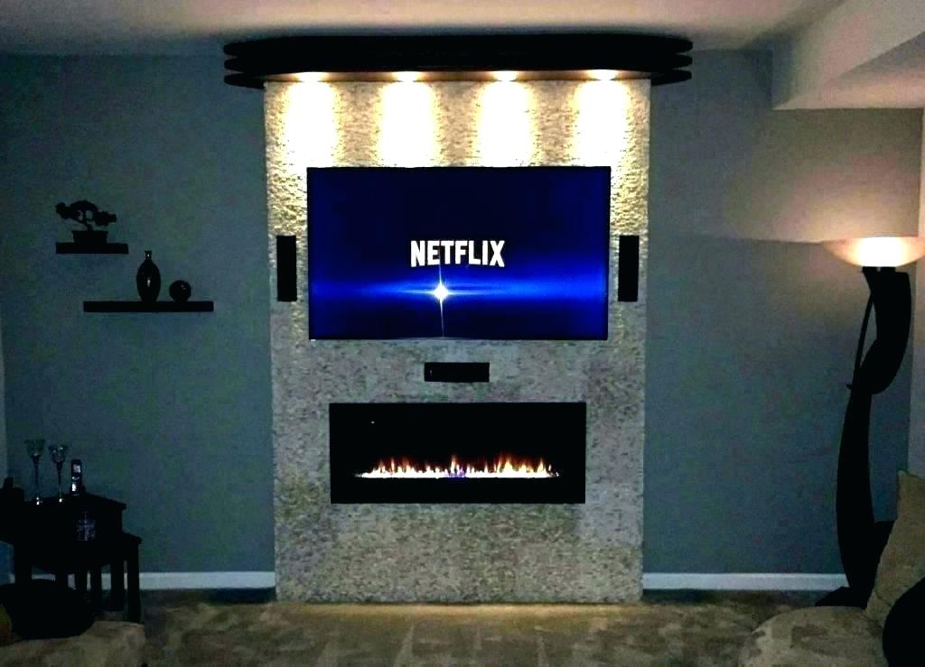 Electric Fireplace Ideas with Tv Above Unique Brick Electric Fireplace – Ddplus