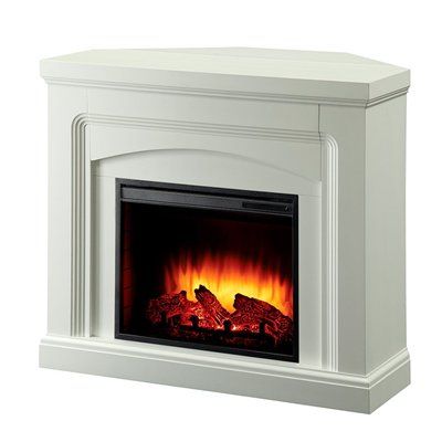 Electric Fireplace Insert Lowes Unique Pleasant Hearth 42 In White Corner or Flat Wall Electric