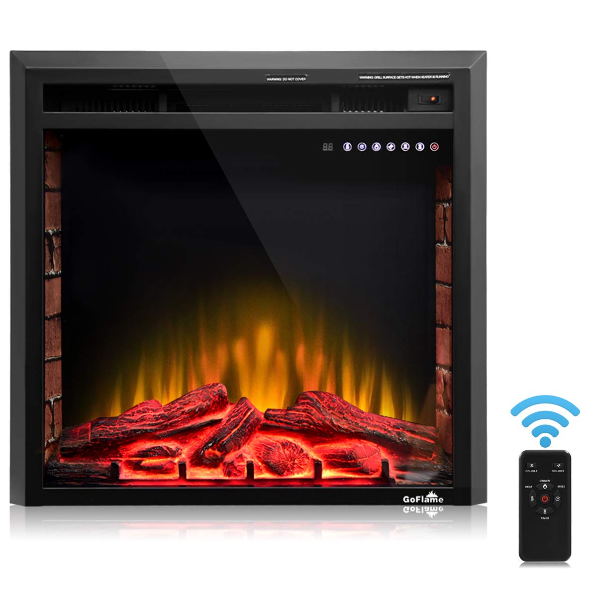 Electric Fireplace Insert with Heater New Best fort 26" Electric Fireplace Insert Multi Operating Bulid In Electric Fireplace with Remote 750w 1500w Ventless Electric Fireplace