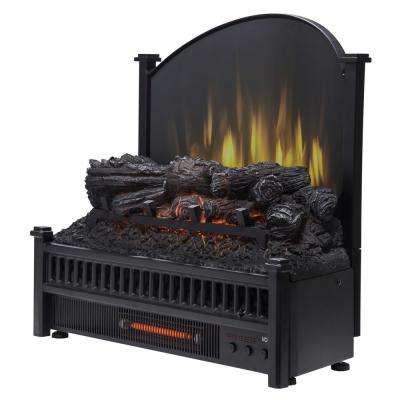 23 in Electric Fireplace Logs with Removable Fireback and Heater pleasant hearth electric fireplace logs lk 24 64 400 pressed