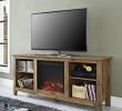 Electric Fireplace Media Stand Elegant Walker Edison W58fp18bw 58" Barnwood Tv Stand with Fireplace