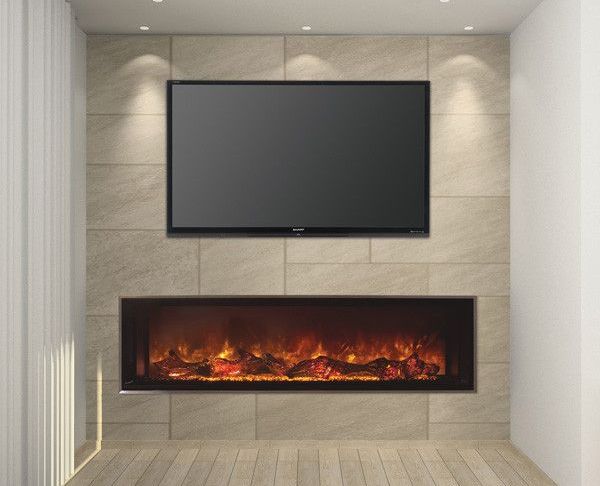 Electric Fireplace Modern Unique Modern Flames 60&quot; Landscape 2 Series Built In Electric