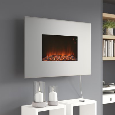 Electric Fireplace On Wall Lovely orren Ellis Yawen Wall Mounted Electric Fireplace