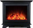 Electric Fireplace Stove Heater Inspirational 400 Sq Ft Electric Stove In Black with Tempered Glass Realistic Flame and Logs