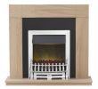 Electric Fireplace Surround Plans Luxury Adam Malmo Fireplace Suite In Oak with Blenheim Electric Fire In Chrome 39 Inch