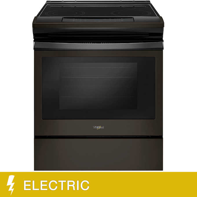 Whirlpool 4 8CuFt Slide in Electric Range with Frozen Bake imageService
