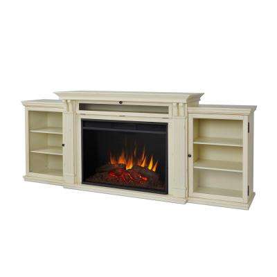 distressed white real flame fireplace tv stands 8720e dsw 64 400 pressed