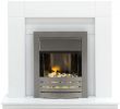 Electric Fireplace Wall Lovely Adam Malmo Fireplace Suite In Pure White with Helios Electric Fire In Brushed Steel 39 Inch