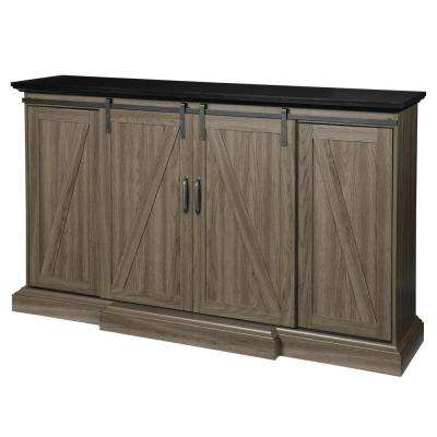 Electric Fireplace Wall Unit Luxury Chestnut Hill 68 In Tv Stand Electric Fireplace with Sliding Barn Door In ash