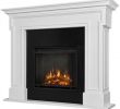 Electric Fireplace with Storage Fresh Real Flame Thayer Electric Fireplace White
