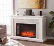 Electric Fireplace with thermostat Elegant Ledgestone Mantel Led Electric Fireplace White