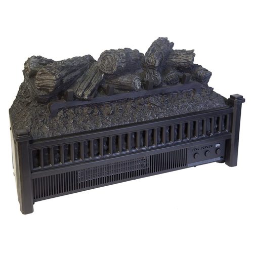 fort Glow ELCG240 Electric Log Insert Heater With Firebox Flame Projection 4 600 BTUs elcg240 right angle off