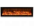 Electric Linear Fireplace New 220v Decorative Flame Smart App 3d Brightness Adjustable thermostat Linear Led Electric Fireplace